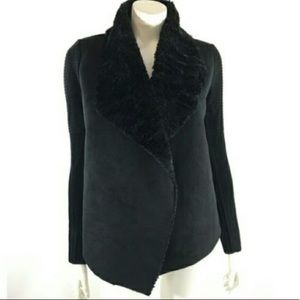 🆕 CHELSEA & THEODORE ▪️ BLACK OPEN CARDIGAN SWEATER